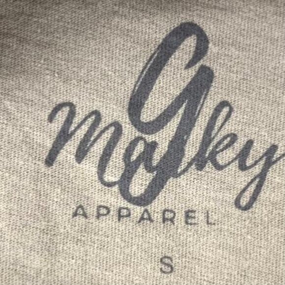 Marky G Crew Neck Short Sleeve Men's T-Shirt Gray Size S - Picture 4 of 5